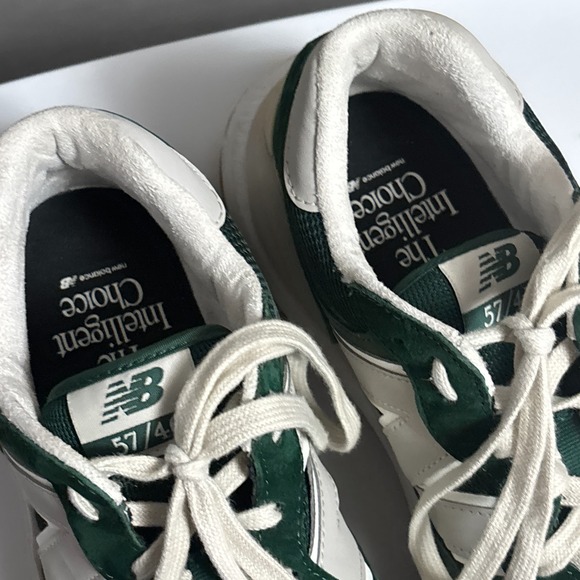 New Balance Sneakers 10 Green Tan Suede Intelligent Choice 57/40 M5740PCC Shoes - Picture 8 of 14